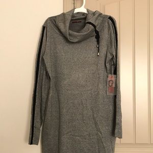 🌟NWT🌟 RED coal heather/black tunic/dress size s